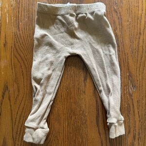 Quincy Mae Cream Kids Leggings